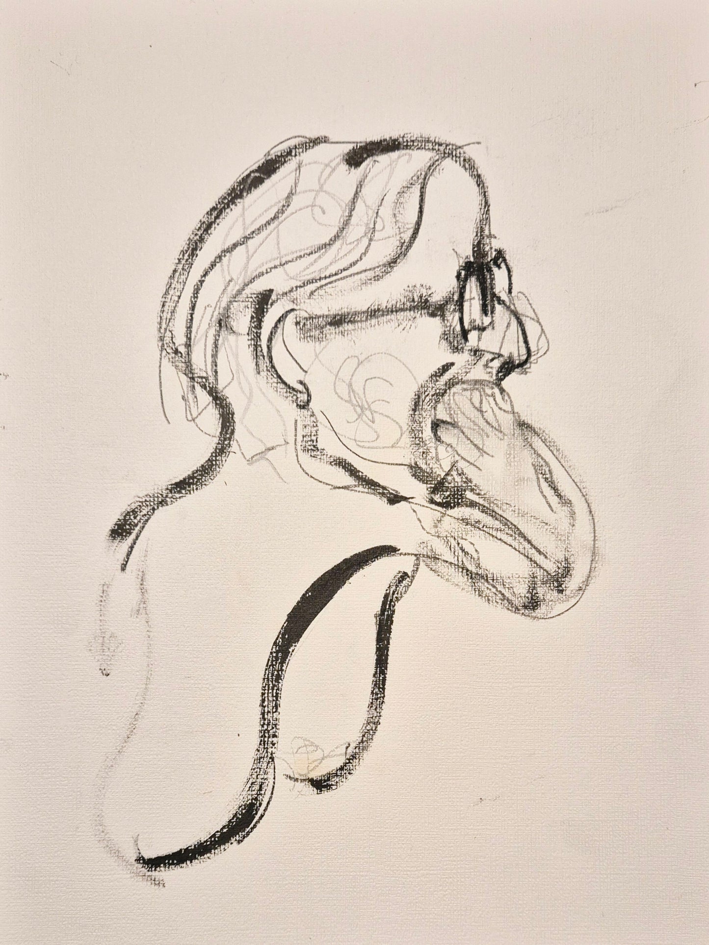 figure eating fist I