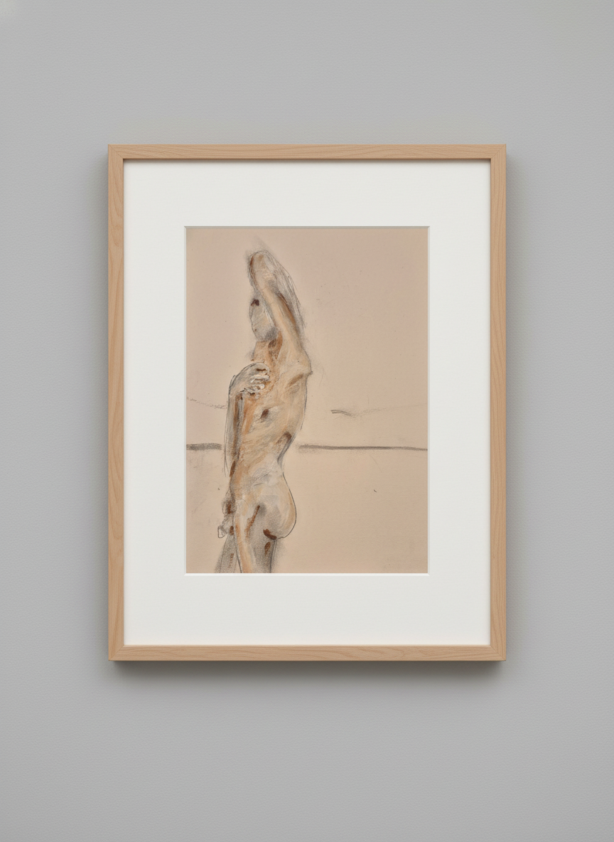 nude figure standing