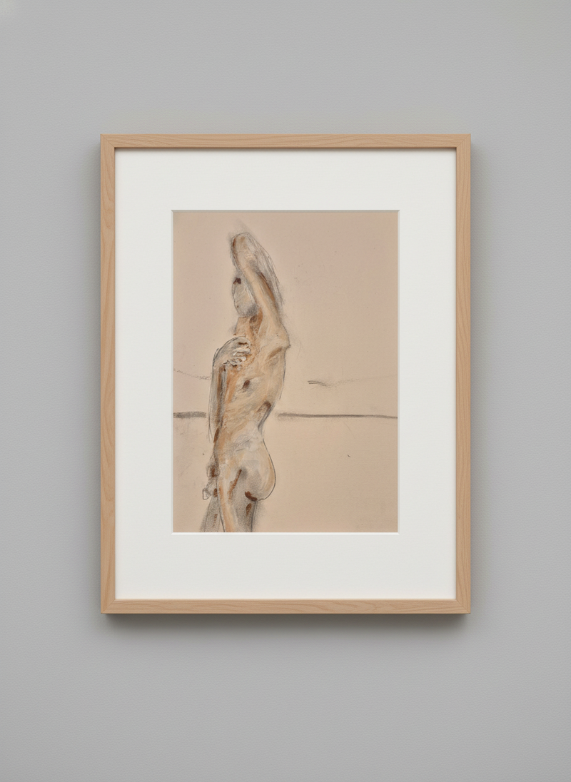 nude figure standing