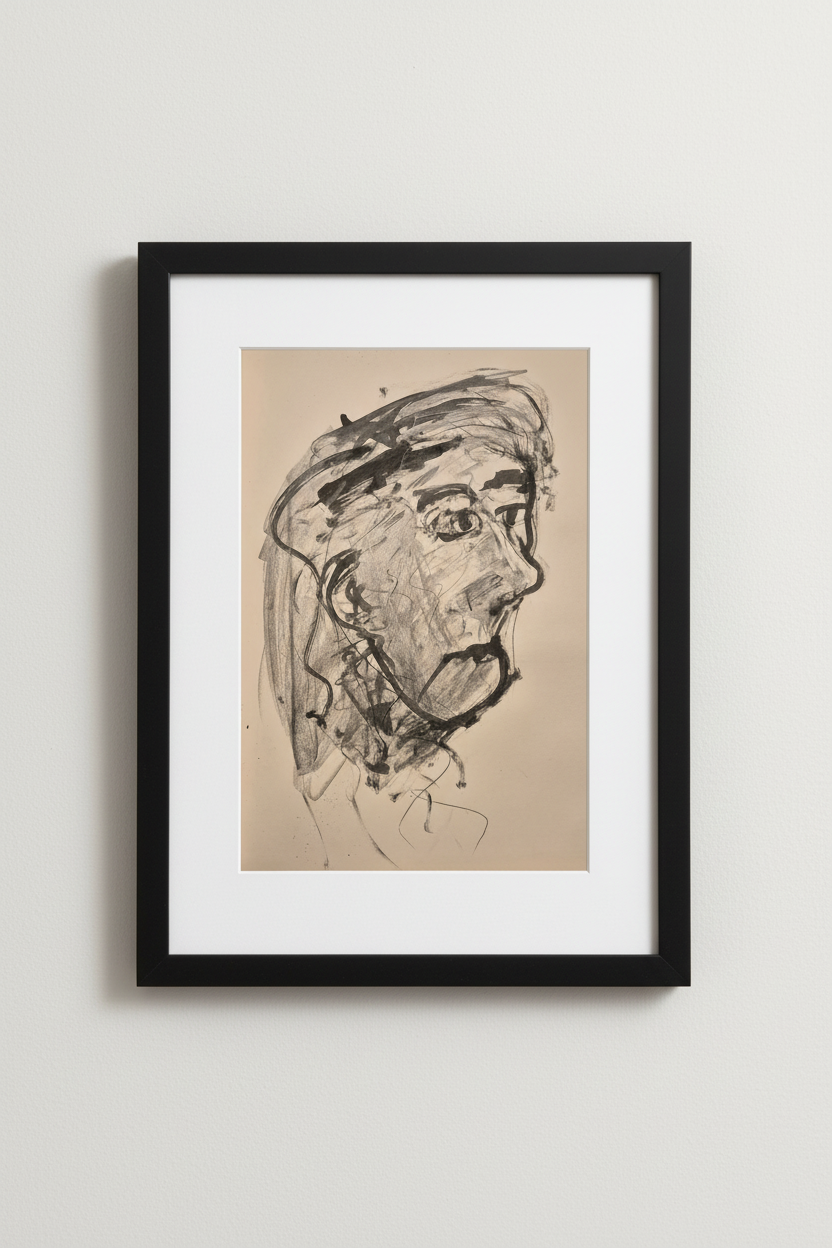 head, ink drawing II